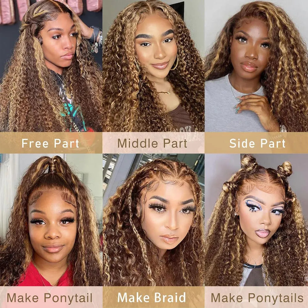 Deep Wave Highlight Wig