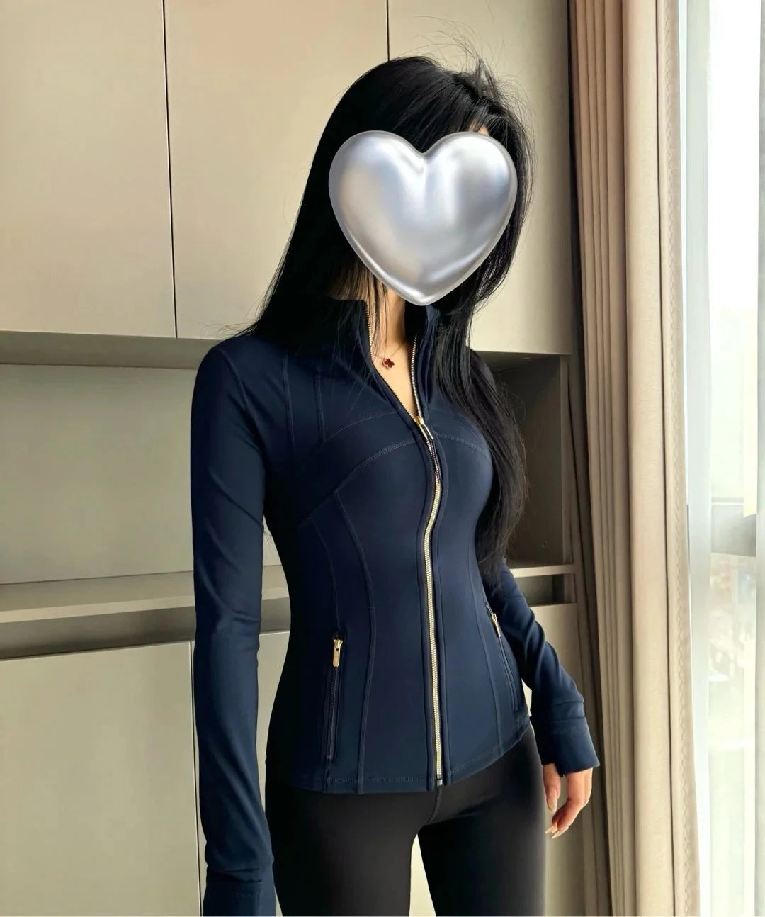 Gold Zip Slim Jacket