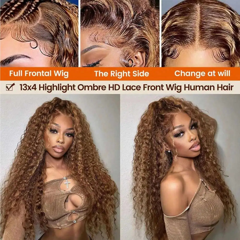 Deep Wave Highlight Wig